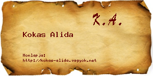 Kokas Alida névjegykártya